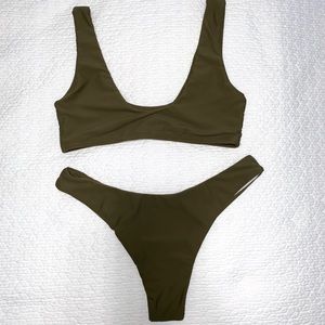 Zaful - Green bikini set